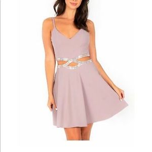 Nwt juniors Speechless dress from Macy’s with side cutout and rhinestone bling